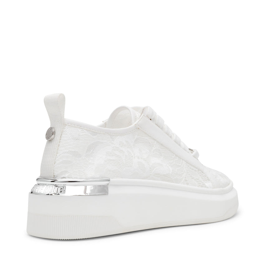 Glacial-L Women's White Lace Sneakers - view 3