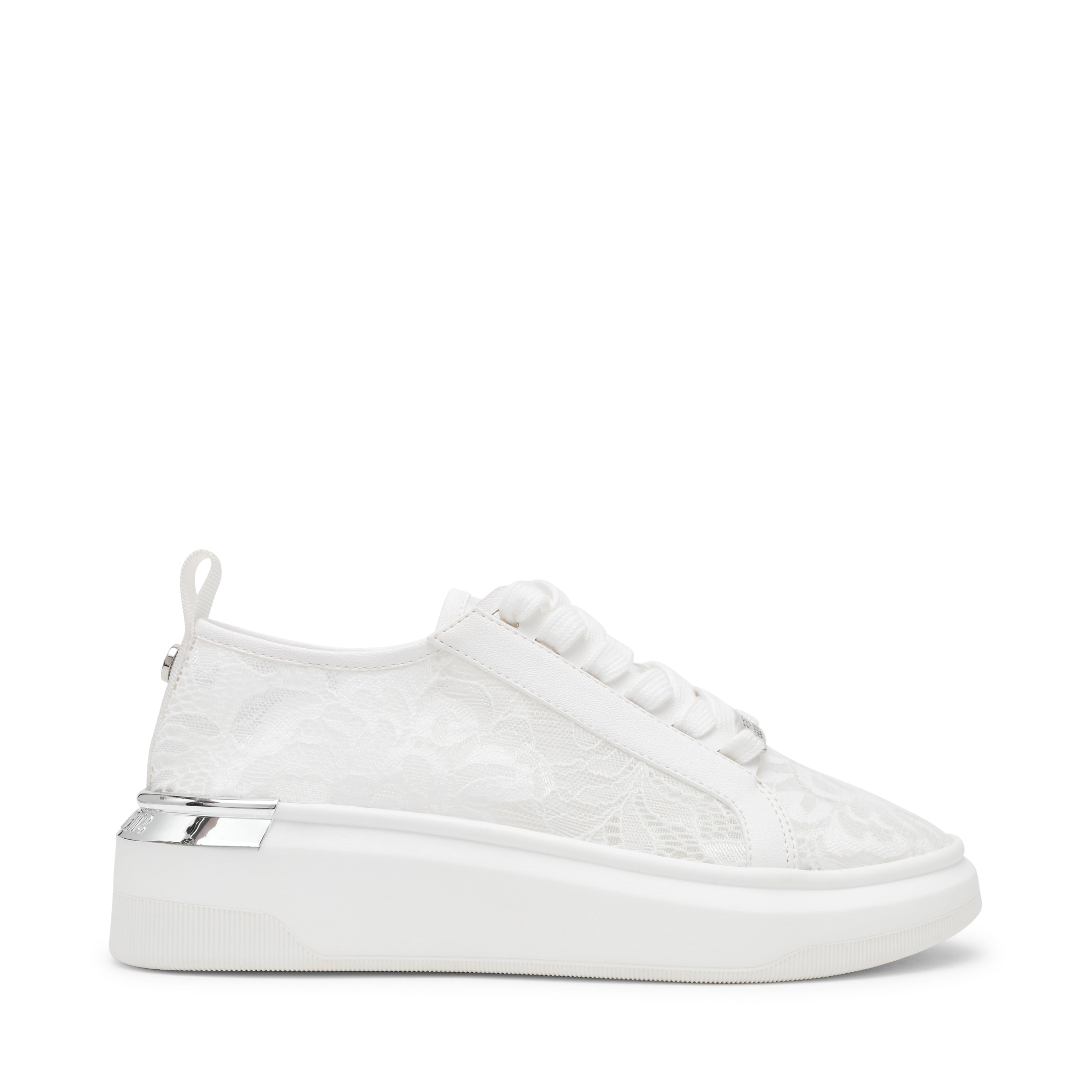 Glacial-L Women's White Lace Sneakers - view 6