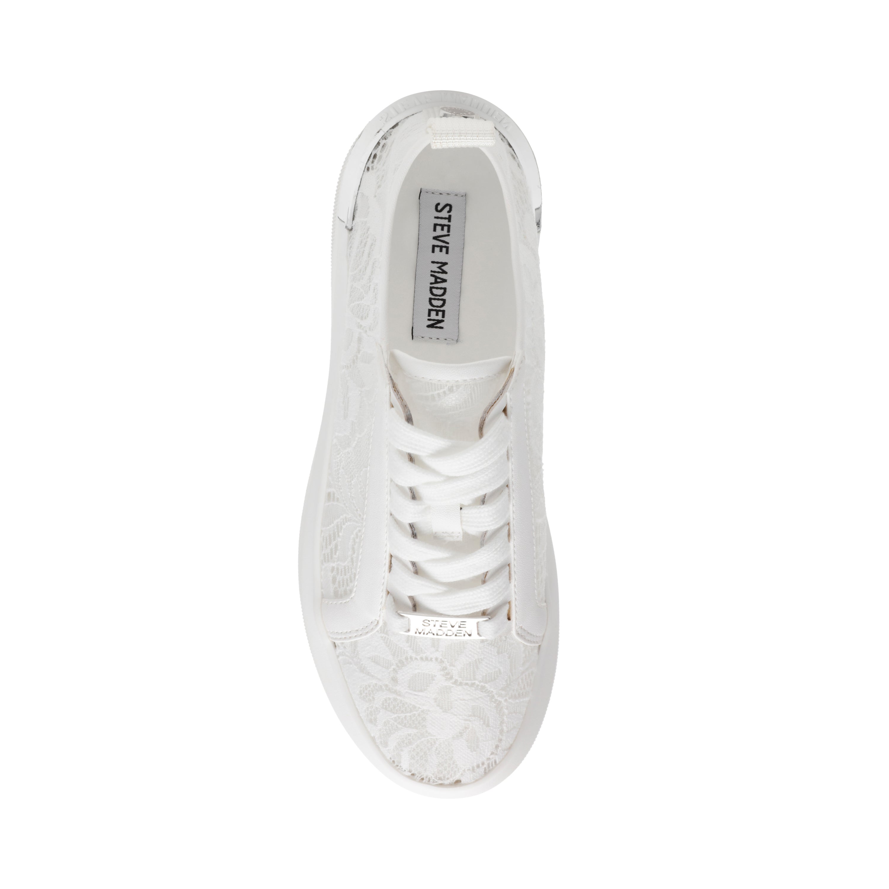 Glacial-L Women's White Lace Sneakers - view 7