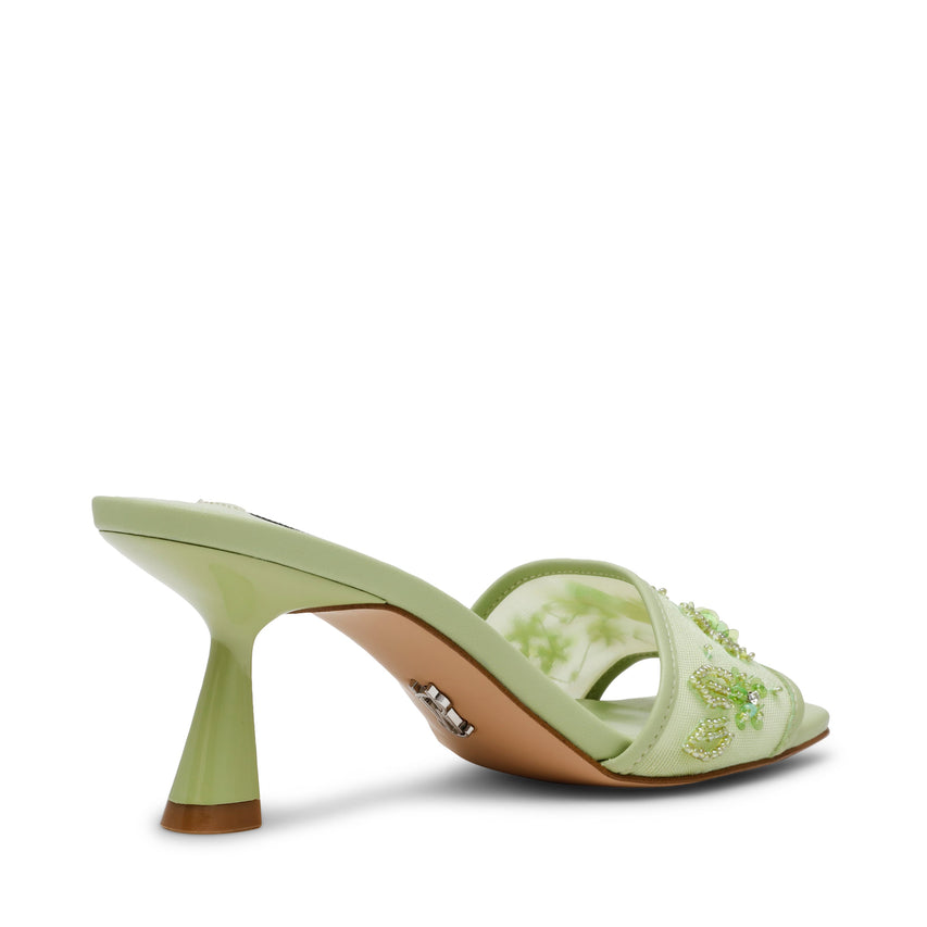 IN-BLOOM LIME MESH HEELS - view 3