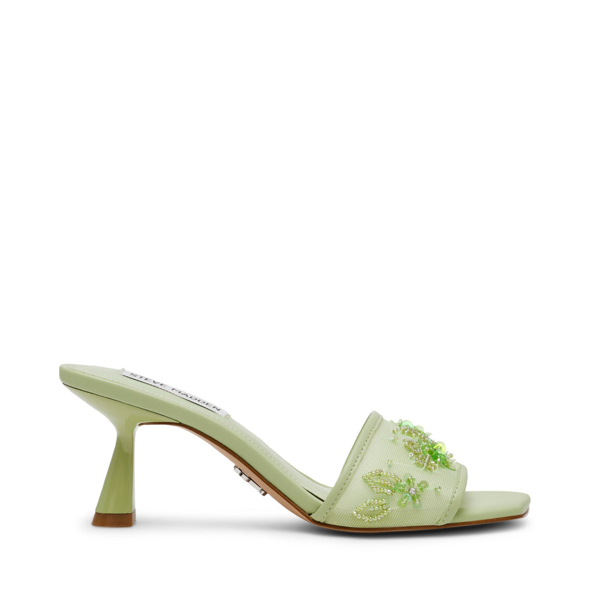 IN-BLOOM LIME MESH HEELS