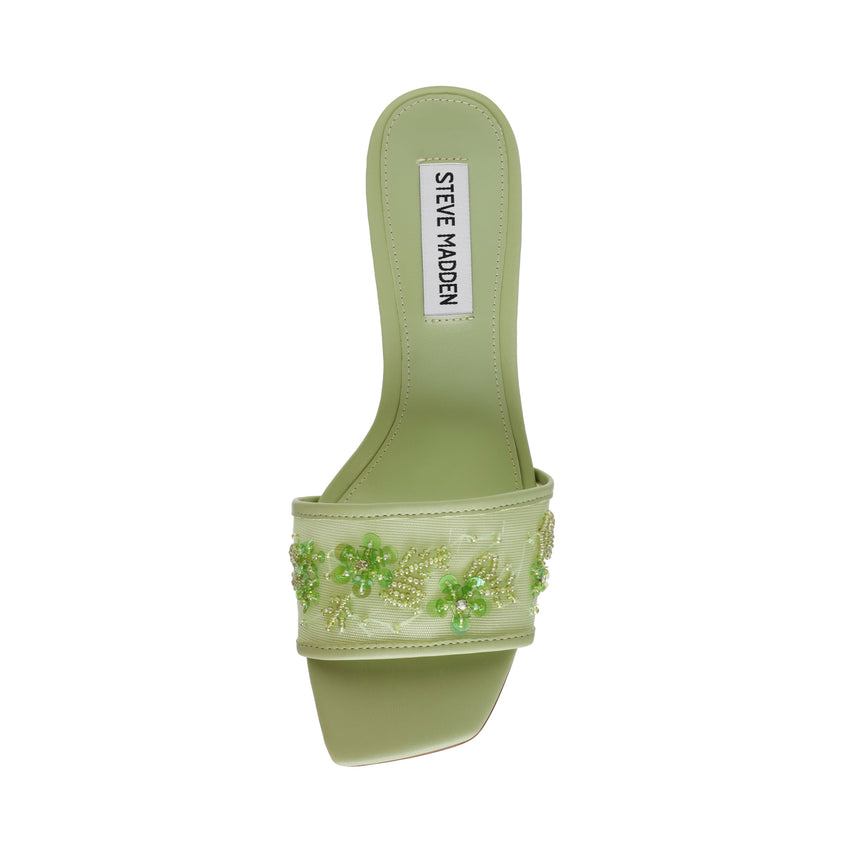 IN-BLOOM LIME MESH HEELS - view 6