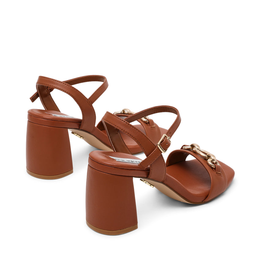 Labella Women's Cognac Leather Heels - view 6