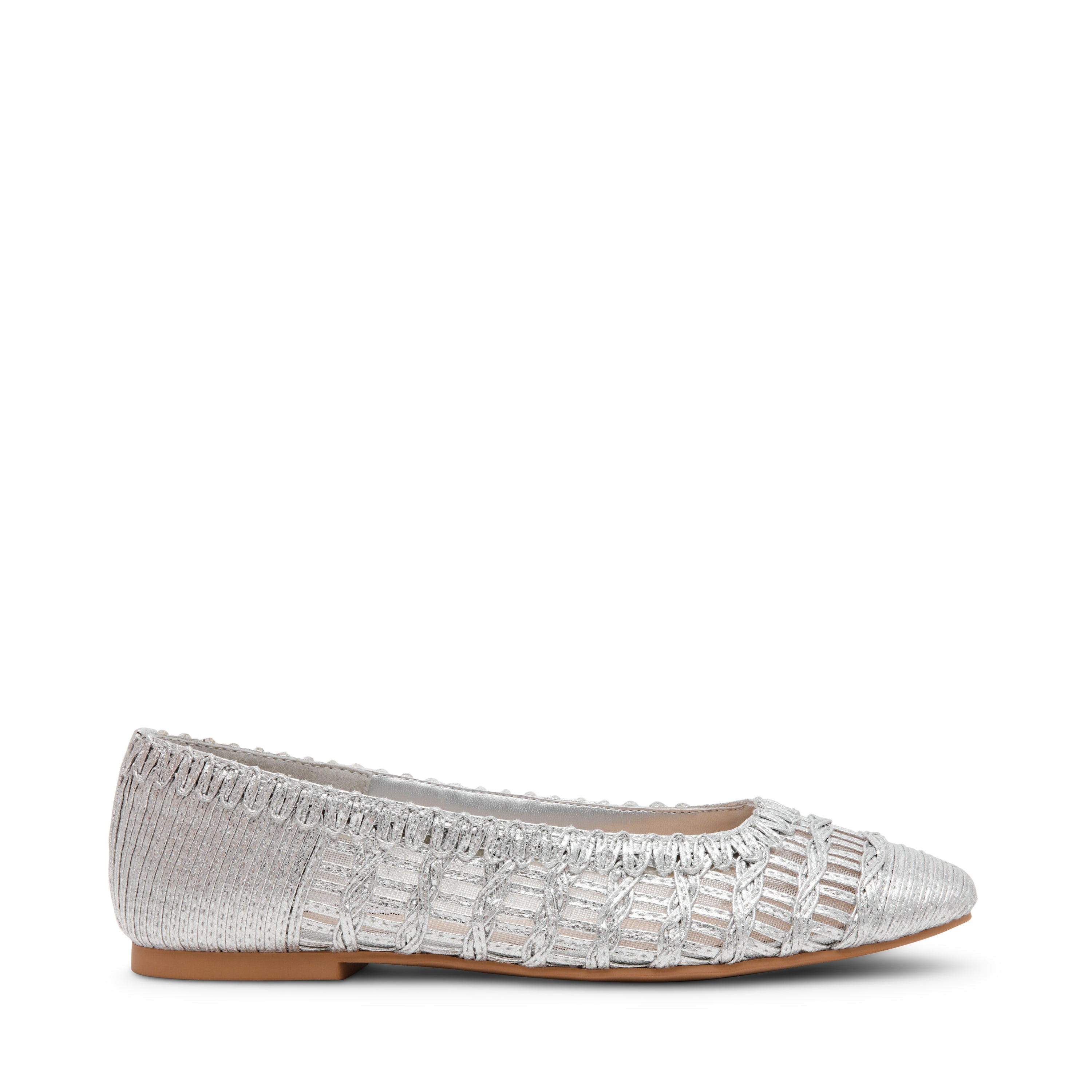 Warm-Up Women's Silver Ballet Flats