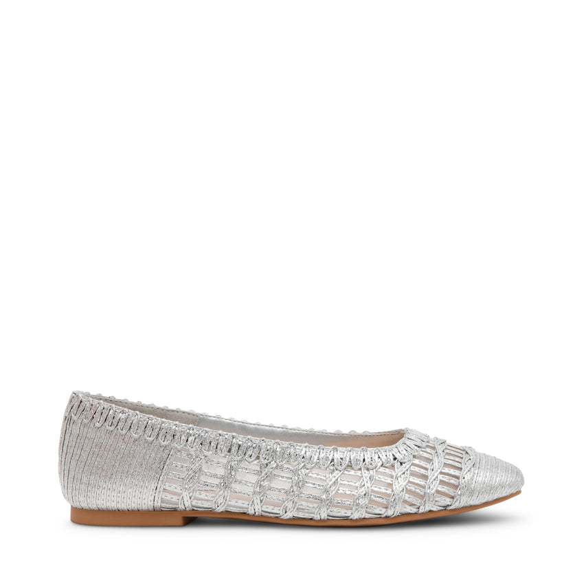 Warm-Up Women's Silver Ballet Flats